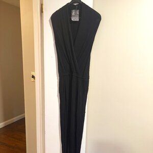 Young Fabulous & Broke Women's Black Cross Over Jumpsuit